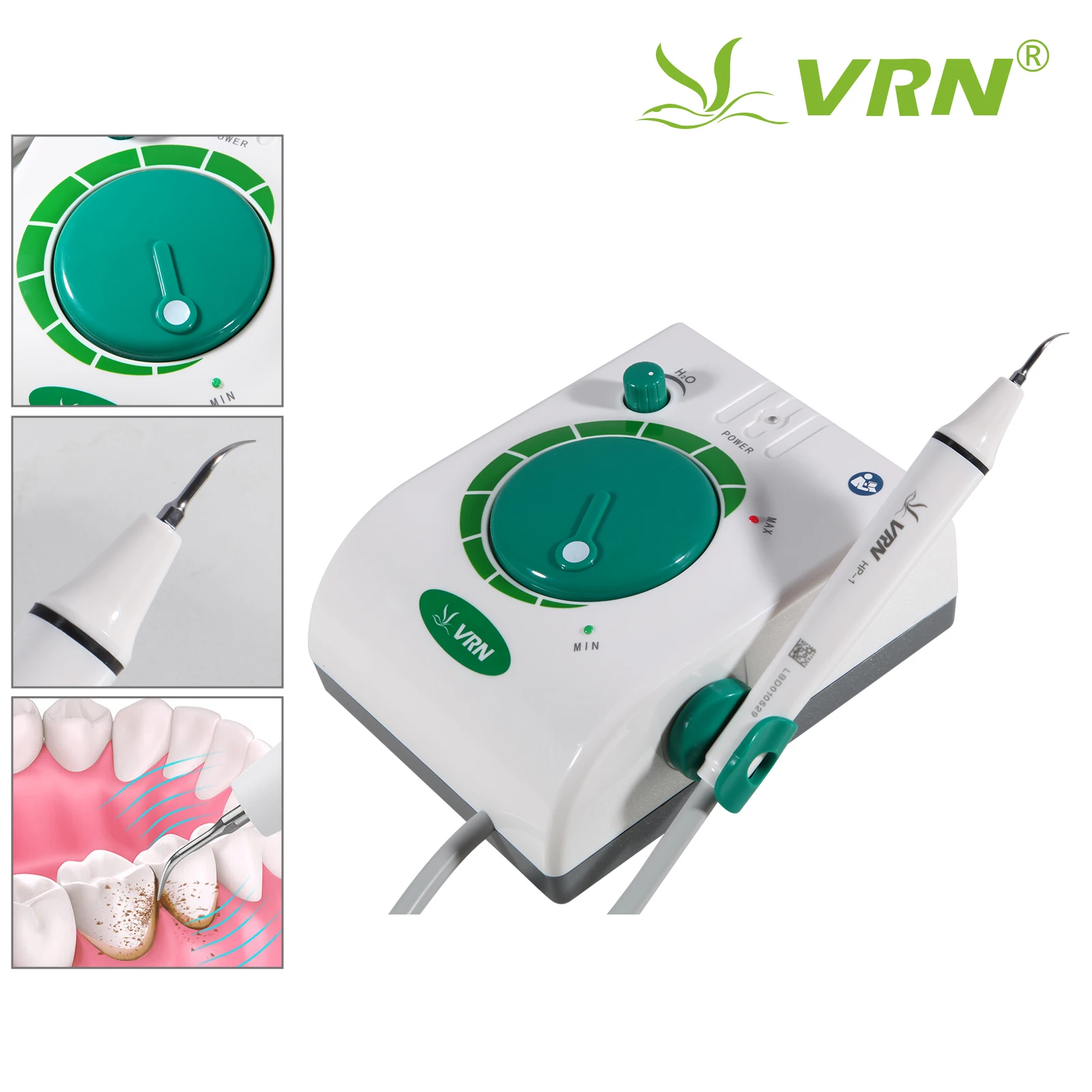 Dental Ultrasonic Piezo Scaler LED Detachable Handpiece Fit VRN EMS/ Woodpecker / Dentistry Auto-water Supply System 1000ML