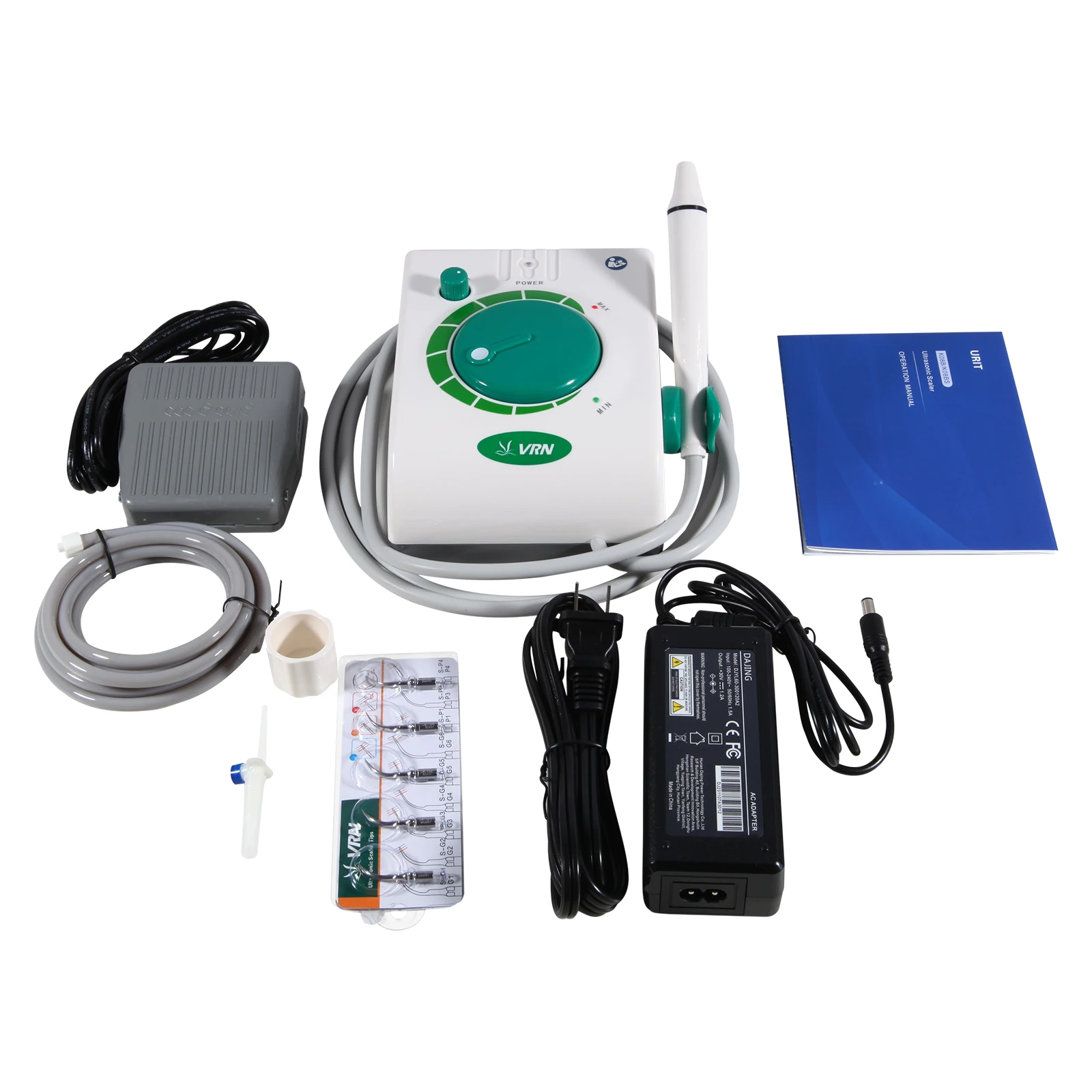 Dental Ultrasonic Piezo Scaler LED Detachable Handpiece Fit VRN EMS/ Woodpecker / Dentistry Auto-water Supply System 1000ML