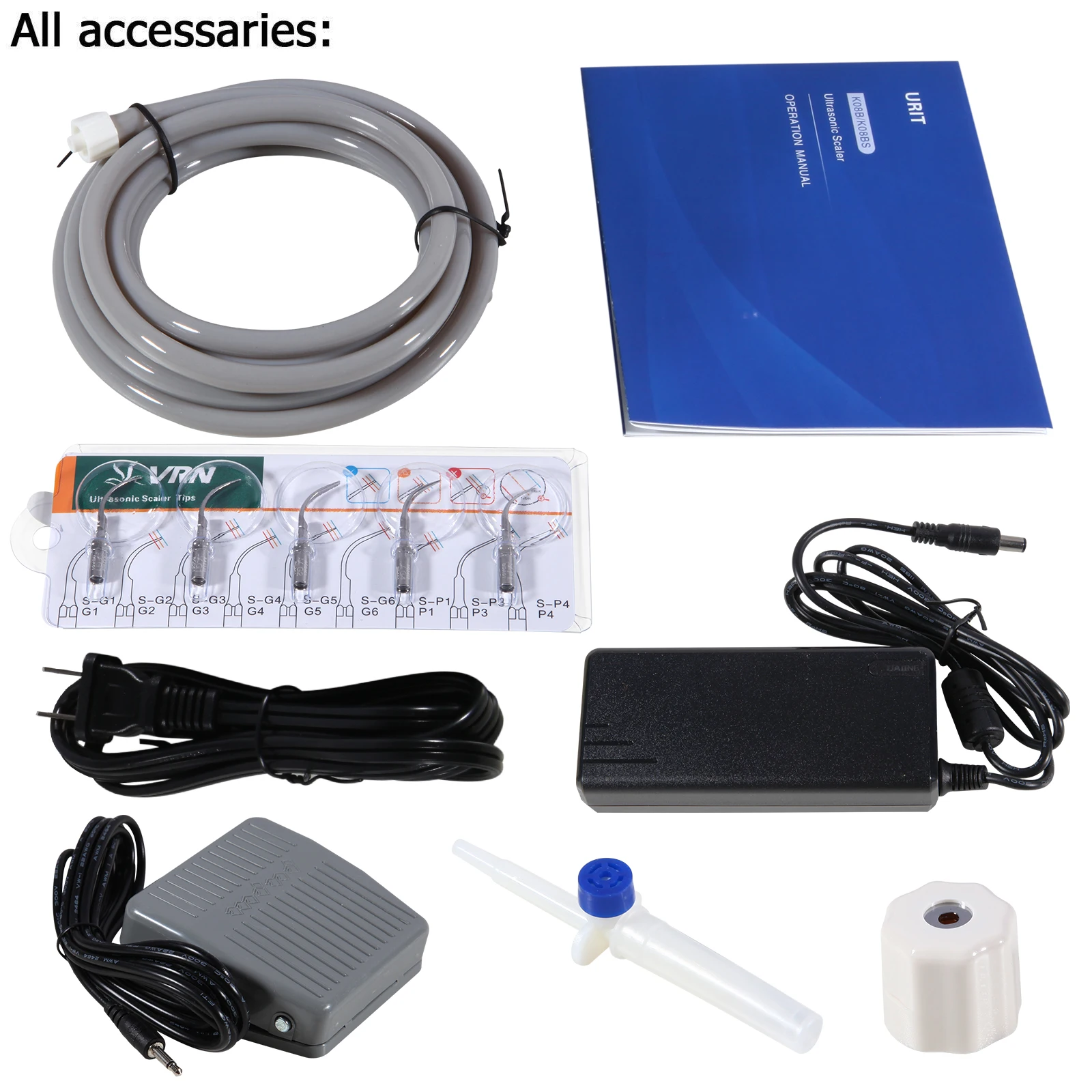Dental Ultrasonic Piezo Scaler LED Detachable Handpiece Fit VRN EMS/ Woodpecker / Dentistry Auto-water Supply System 1000ML