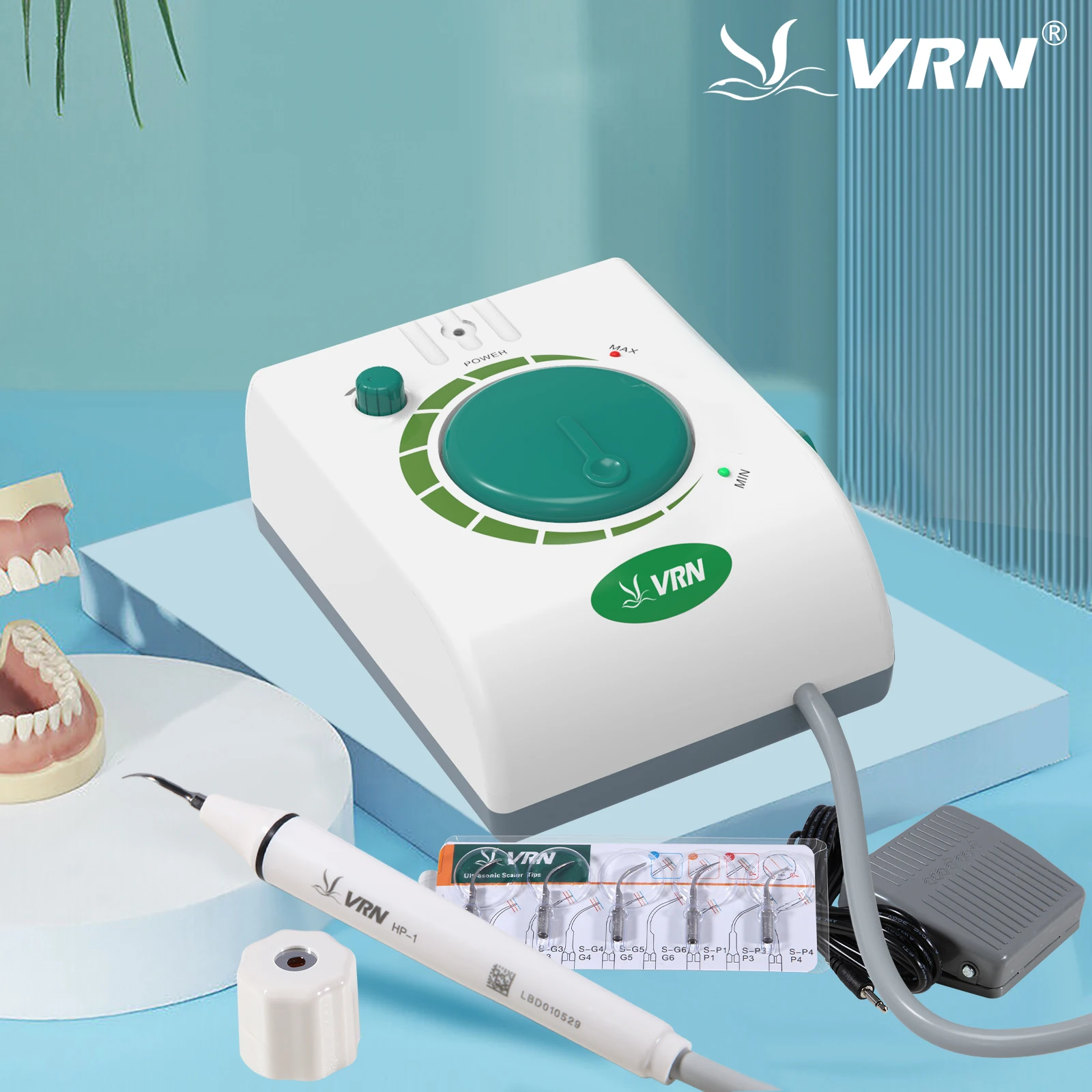 Dental Ultrasonic Piezo Scaler LED Detachable Handpiece Fit VRN EMS/ Woodpecker / Dentistry Auto-water Supply System 1000ML