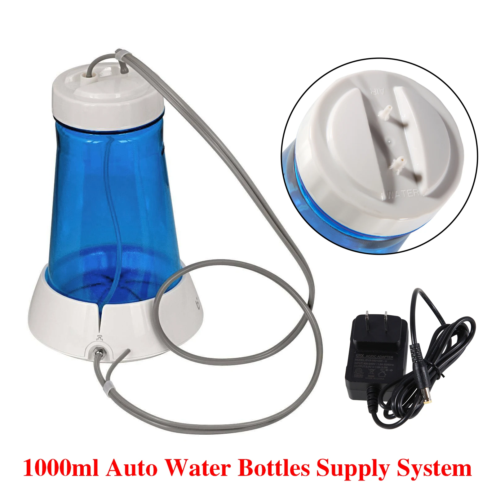 Dental Ultrasonic Piezo Scaler LED Detachable Handpiece Fit VRN EMS/ Woodpecker / Dentistry Auto-water Supply System 1000ML