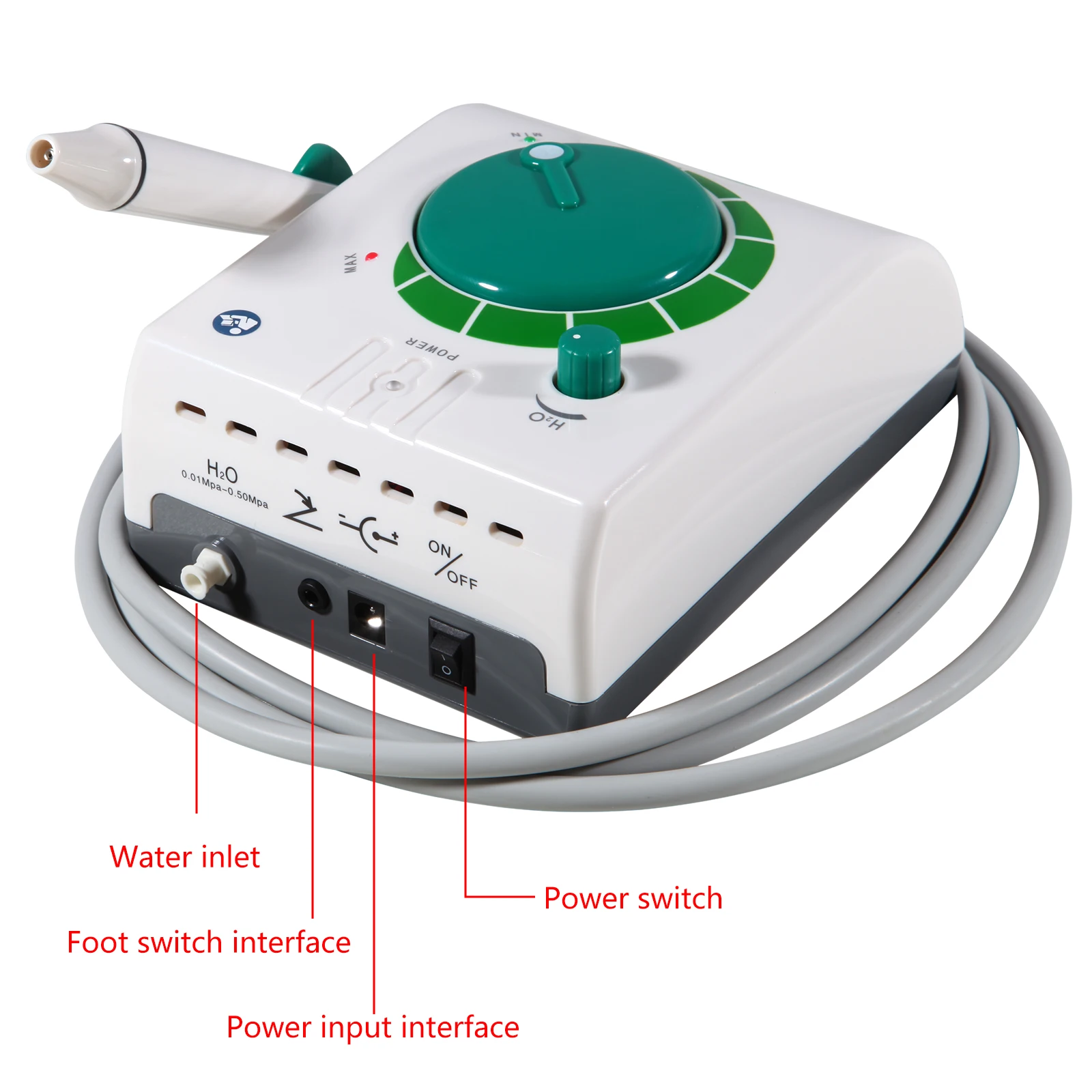 Dental Ultrasonic Piezo Scaler LED Detachable Handpiece Fit VRN EMS/ Woodpecker / Dentistry Auto-water Supply System 1000ML