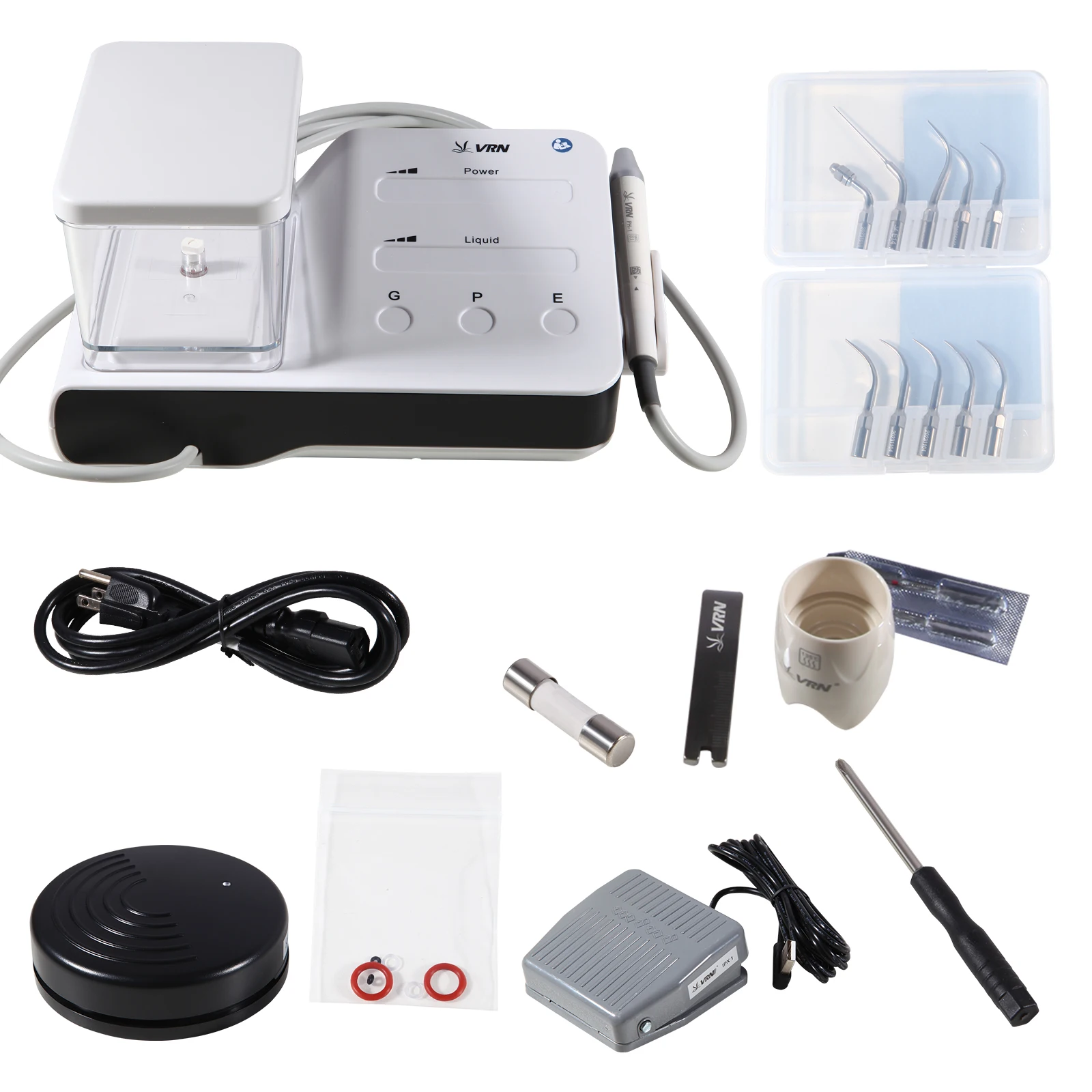 Dental Ultrasonic Piezo Scaler LED Detachable Handpiece Fit VRN EMS/ Woodpecker / Dentistry Auto-water Supply System 1000ML