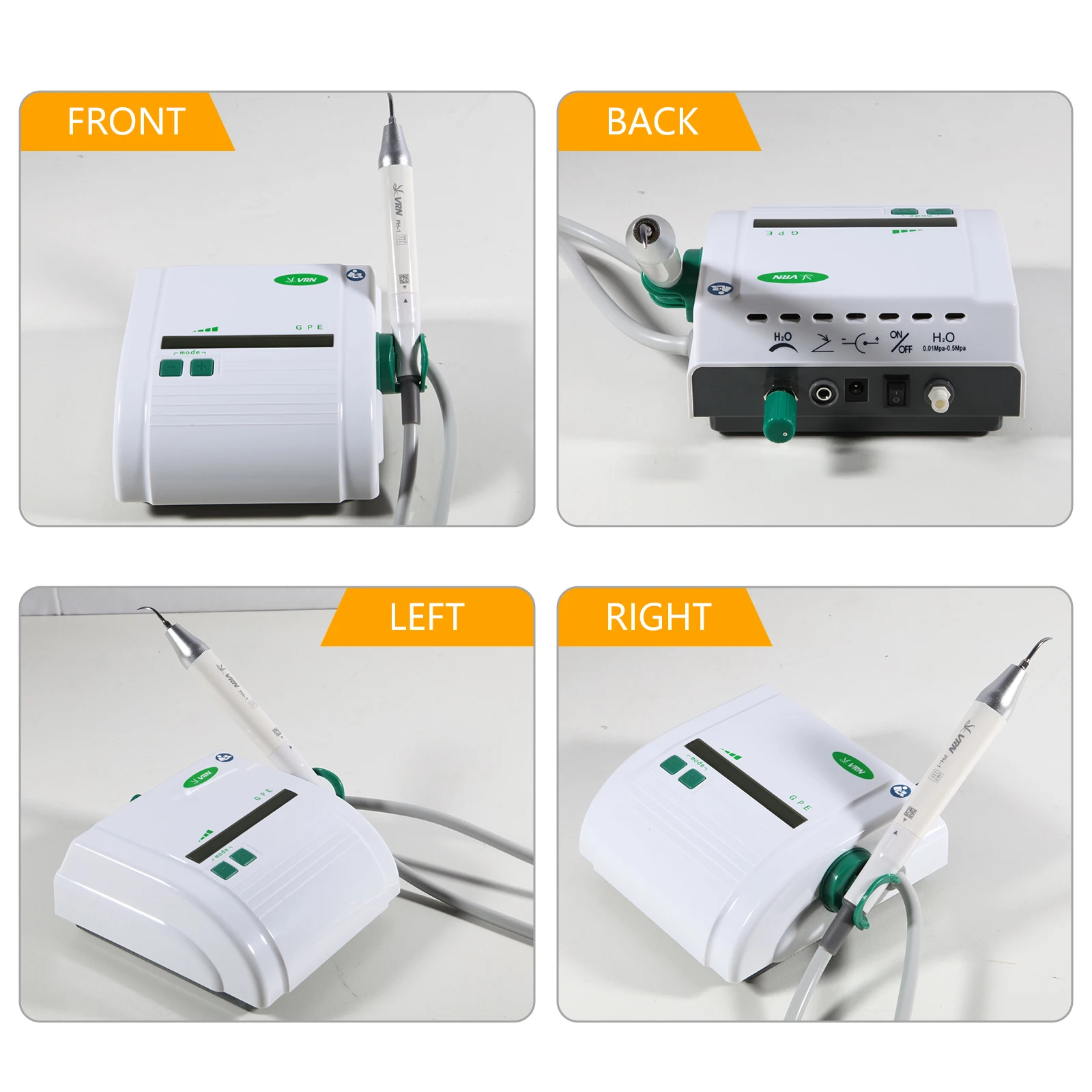 Dental Ultrasonic Piezo Scaler LED Detachable Handpiece Fit VRN EMS/ Woodpecker / Dentistry Auto-water Supply System 1000ML