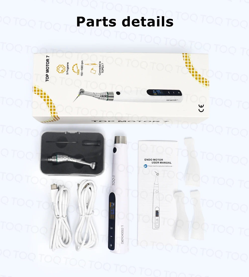 Dental Wireless Endo Motor & Apex Locator with 16: 1 Reduction Contra Angle and Auto Start & Stop New Technical Tool Endodontic