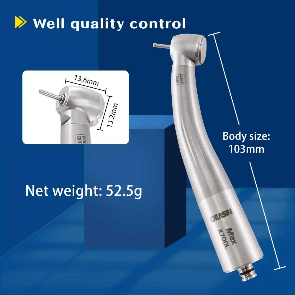 Dental Clinical Handpiece With LED Fiber Optic Technology Air Turbine Essential Tool For Dentists Treatment Patients Dentistry