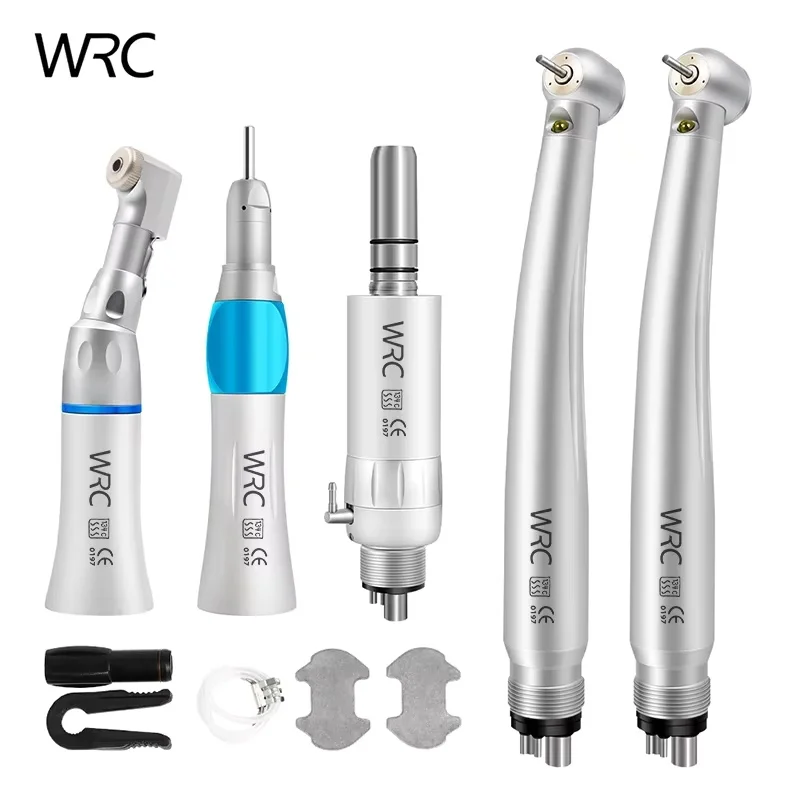 Dental Handpiece sets Kits Dental LED High Speed And Low Speed Handpiece Kits 2/4 M4 / B2 Hole Handpiece