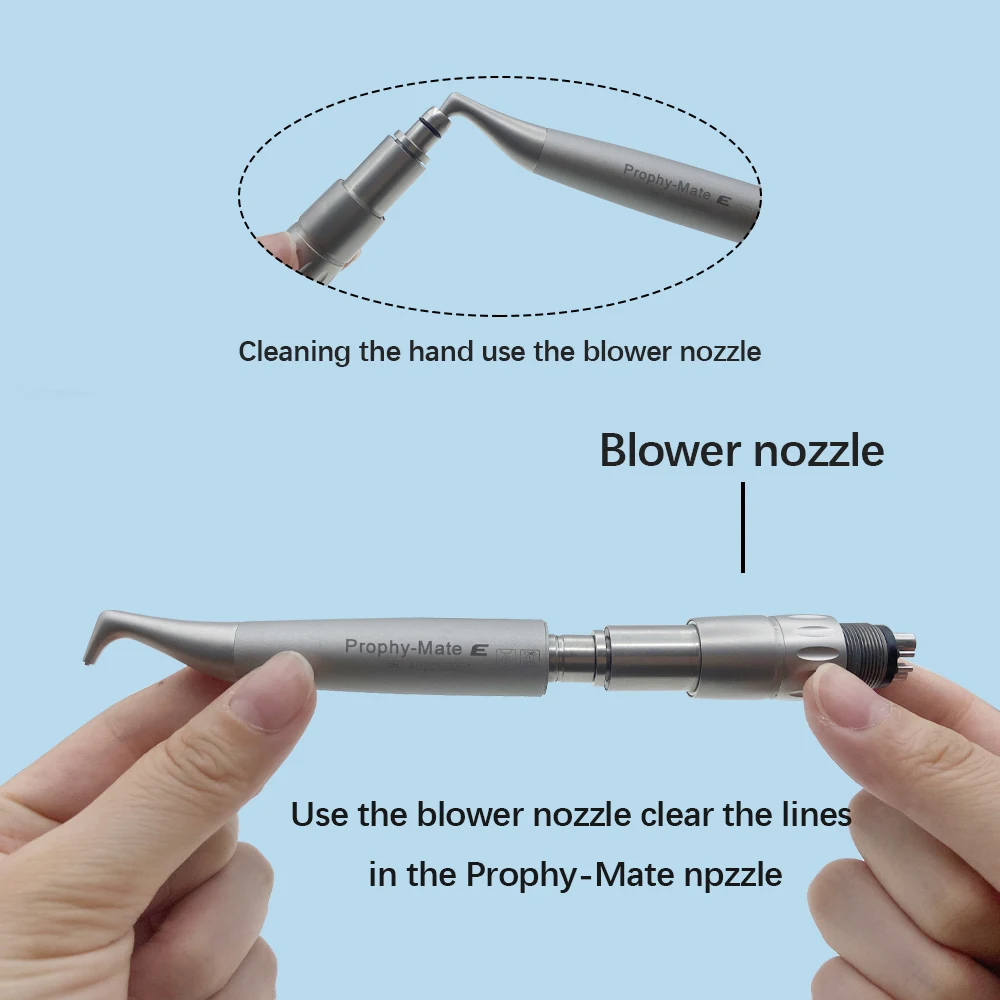 JUMTOP Dental Air Water Polisher Air Powder Spray Sandblaster Oral Hygiene Tooth Cleaning Whitening Polishing Tools