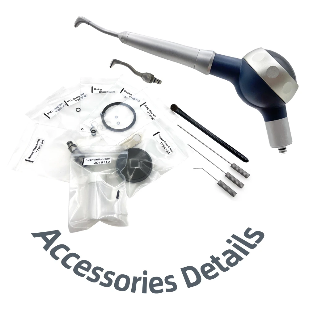 JUMTOP Dental Air Water Polisher Air Powder Spray Sandblaster Oral Hygiene Tooth Cleaning Whitening Polishing Tools