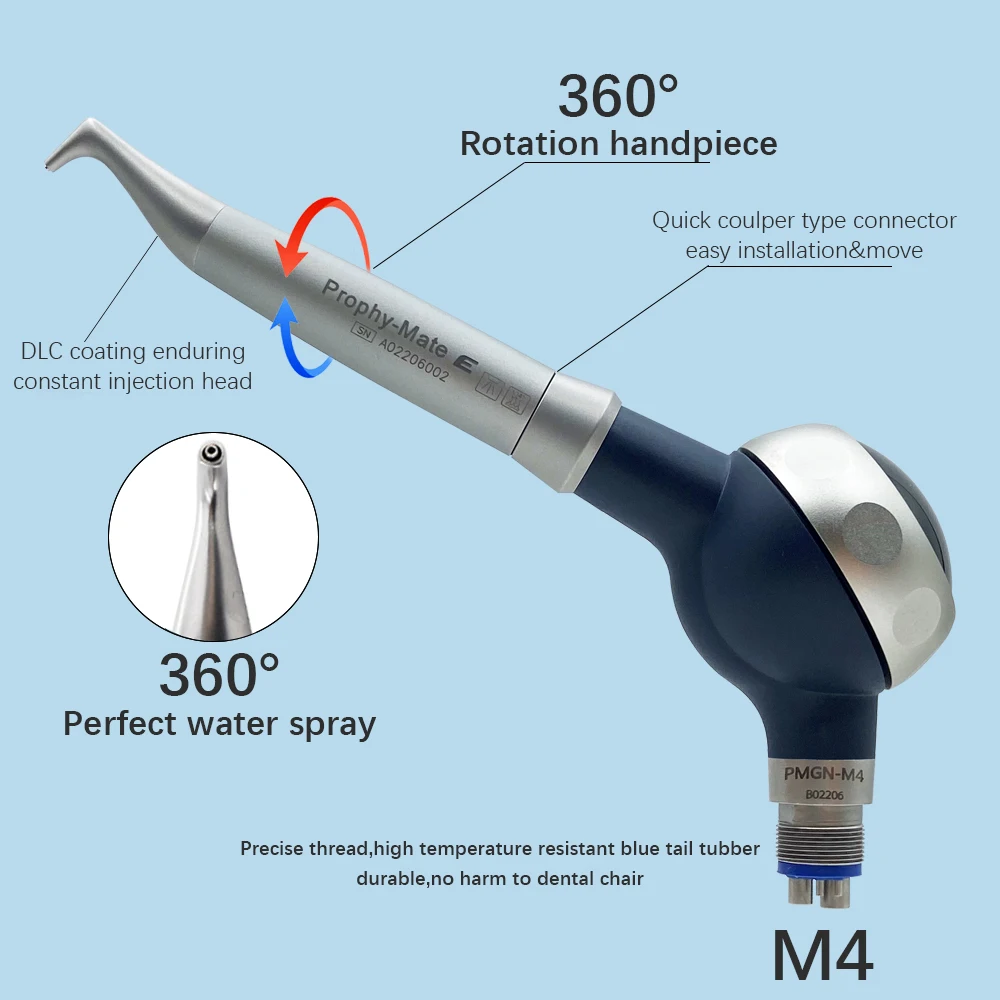 JUMTOP Dental Air Water Polisher Air Powder Spray Sandblaster Oral Hygiene Tooth Cleaning Whitening Polishing Tools