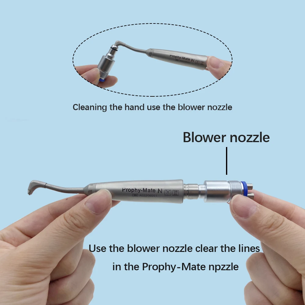 JUMTOP Dental Air Water Polisher Air Powder Spray Sandblaster Oral Hygiene Tooth Cleaning Whitening Polishing Tools