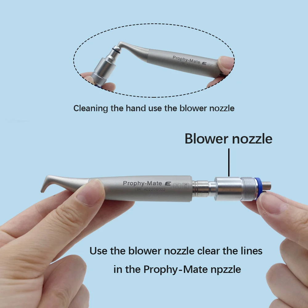 JUMTOP Dental Air Water Polisher Air Powder Spray Sandblaster Oral Hygiene Tooth Cleaning Whitening Polishing Tools