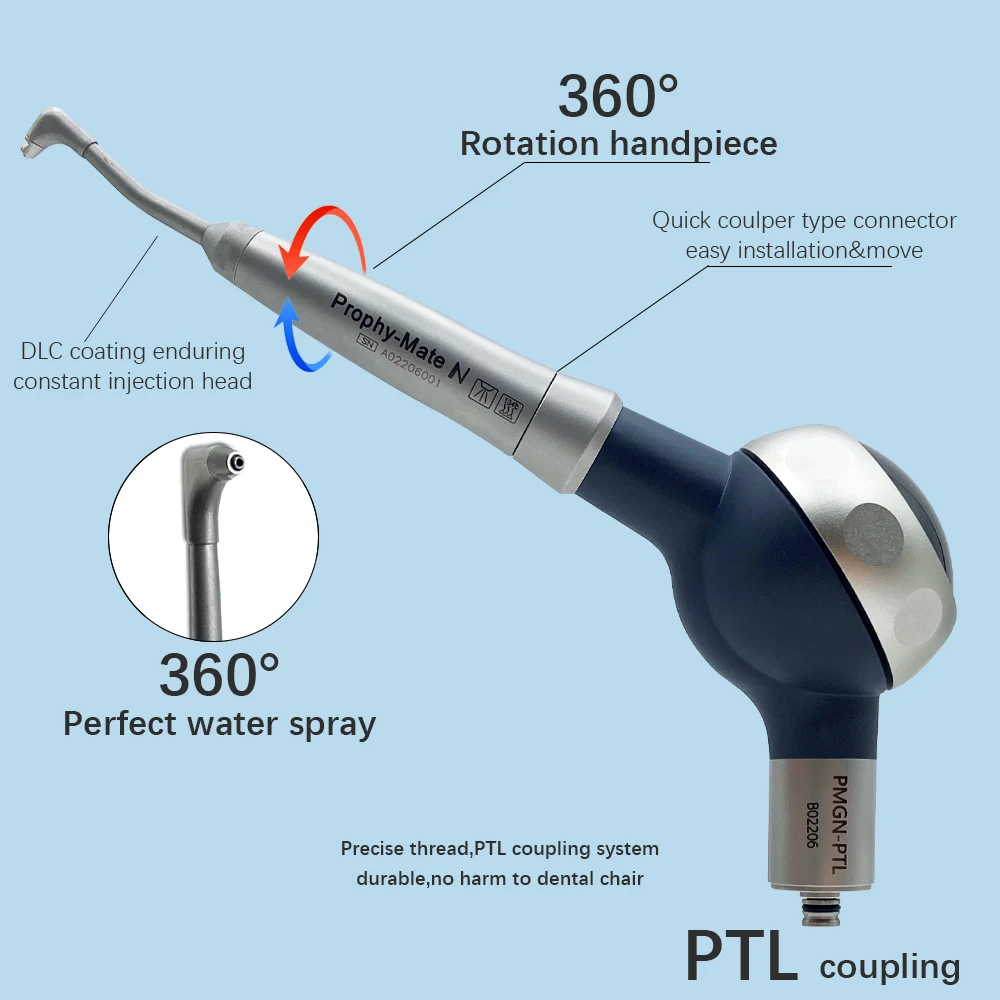 JUMTOP Dental Air Water Polisher Air Powder Spray Sandblaster Oral Hygiene Tooth Cleaning Whitening Polishing Tools
