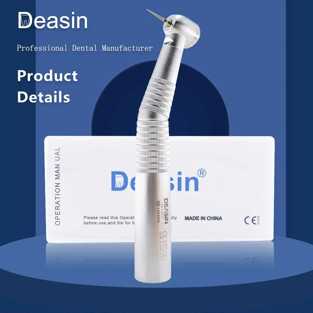 Dental Fiber Optic Handpiece LED Standard Head Turbine Fit KV Quick Coupling