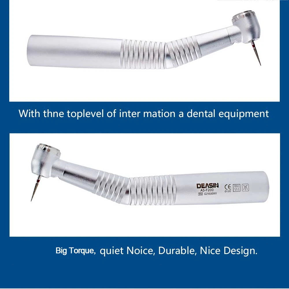 Dental Fiber Optic Handpiece LED Standard Head Turbine Fit KV Quick Coupling
