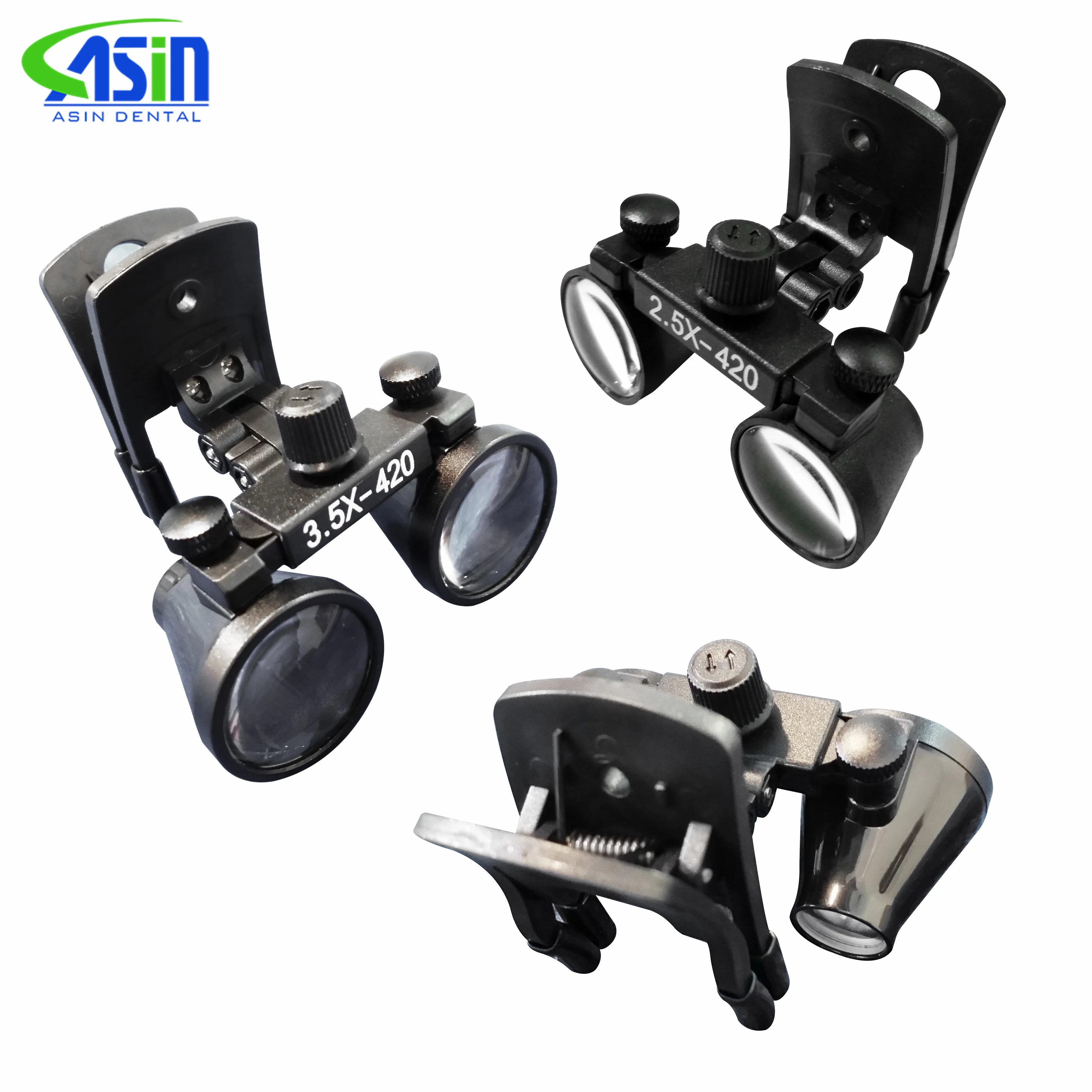 DEASIN Binocular Dental Loupes 2.5X 3.5X Optical Lens With Clip Adjustable Magnifying Glass for Medical Oral ENT Surgery Lupa