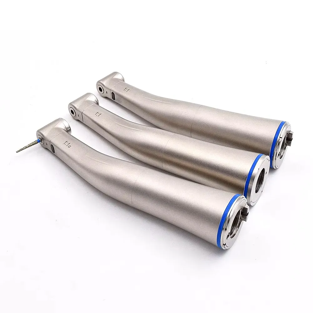 Straight Contra Angle Handpiece Dental Fiber Optic Motor Contra Angle Dental Low Speed Handpiece 1:1/1:5/20:1 Air Turbine