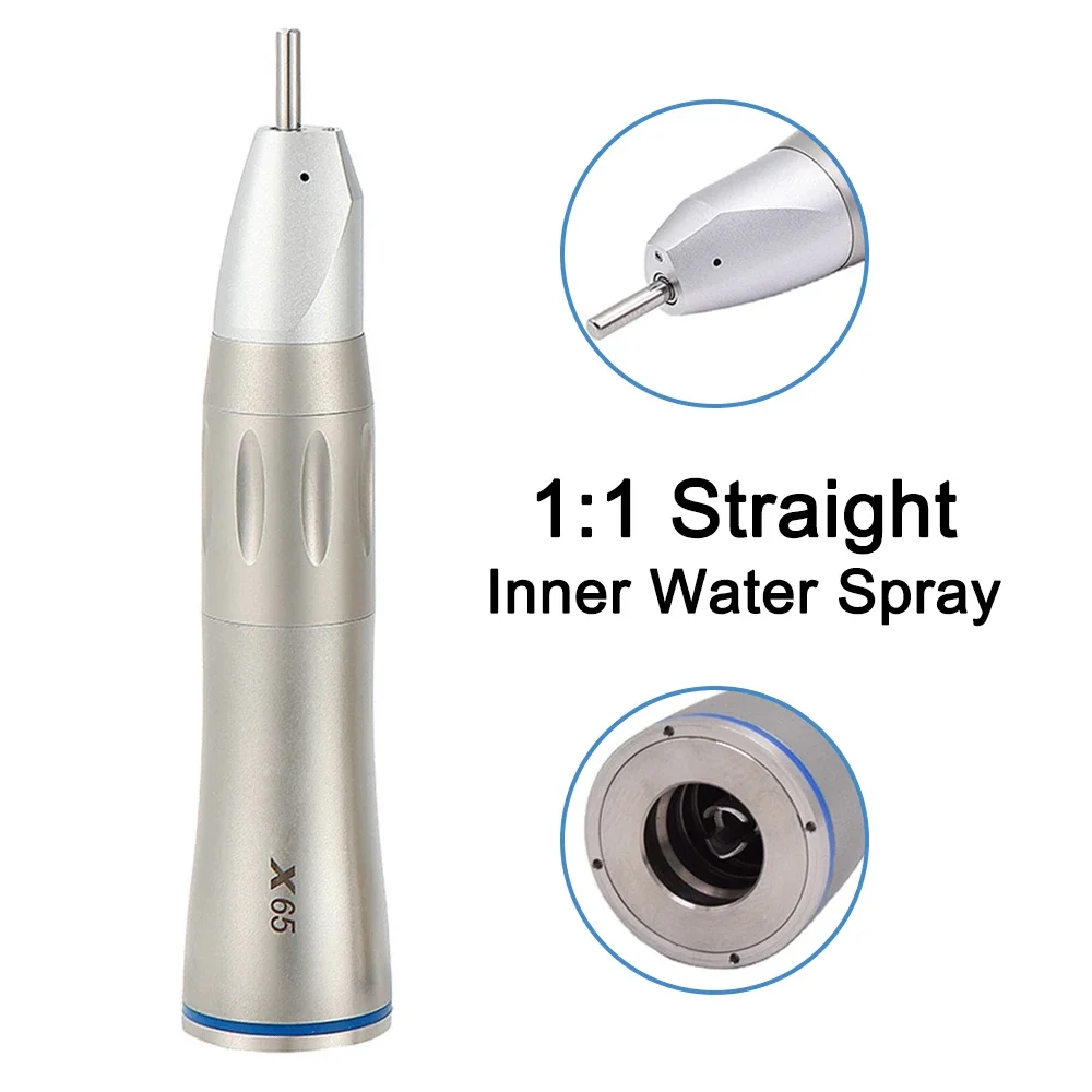 Straight Contra Angle Handpiece Dental Fiber Optic Motor Contra Angle Dental Low Speed Handpiece 1:1/1:5/20:1 Air Turbine