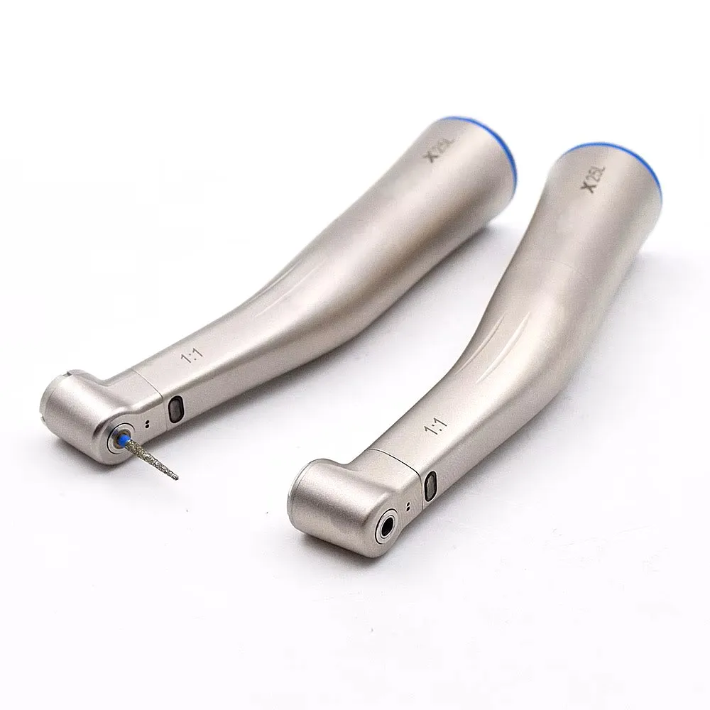 Straight Contra Angle Handpiece Dental Fiber Optic Motor Contra Angle Dental Low Speed Handpiece 1:1/1:5/20:1 Air Turbine
