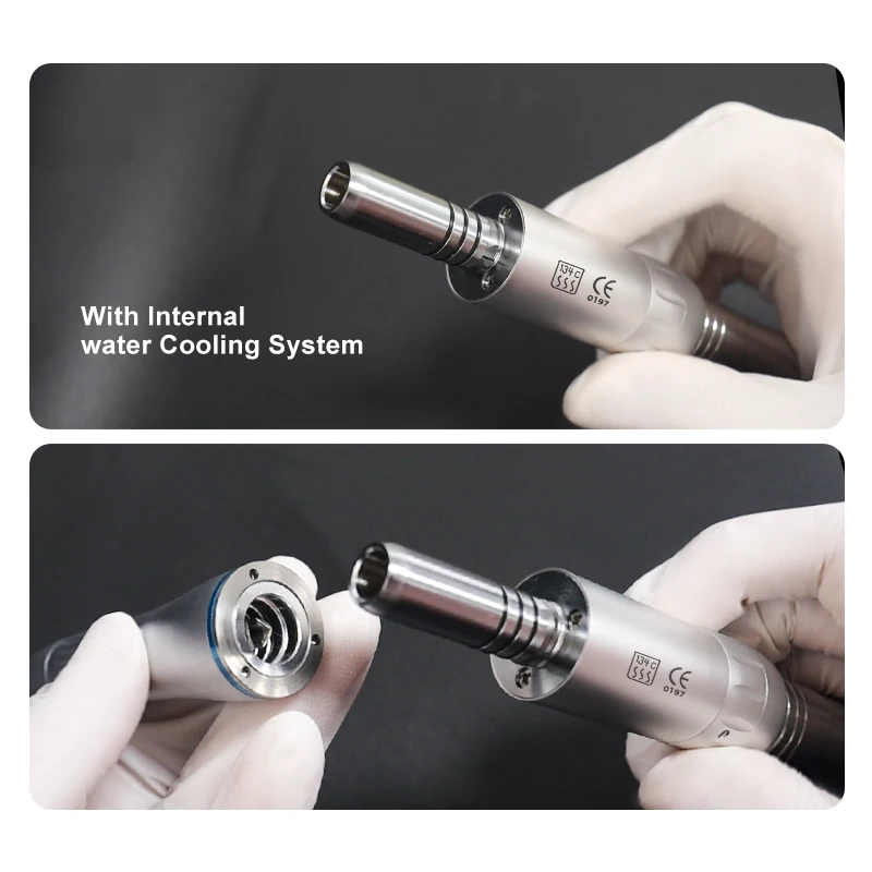 Dental 1:1 Ratio Inner Internal Water Air Motor E-type Low Speed Handpiece 2 Hole and 4 Holes