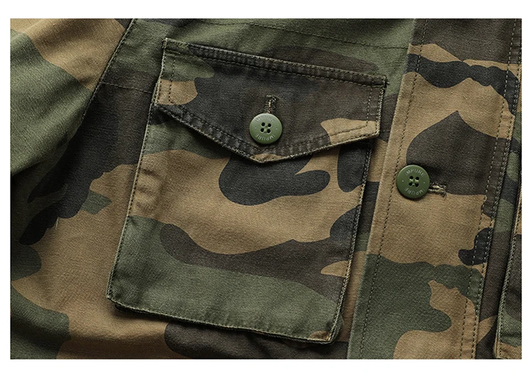 New autumn and winter American retro heavy padded jacket military style tough guy pocket tooling coat windbreaker