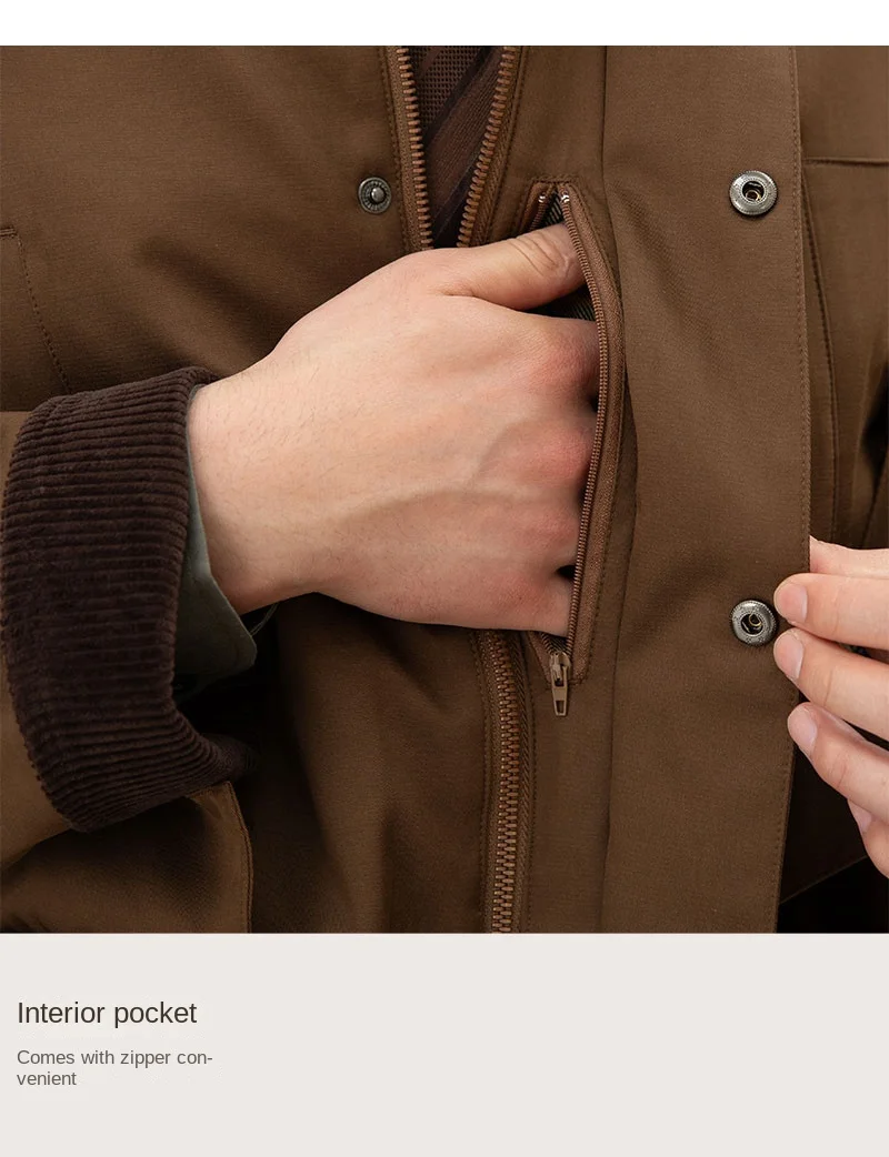 Deer Sanxian Business Retro Outdoor Waist Hunting Wear Windproof Jacket Men's British All-match Waterproof Fashion Jacket