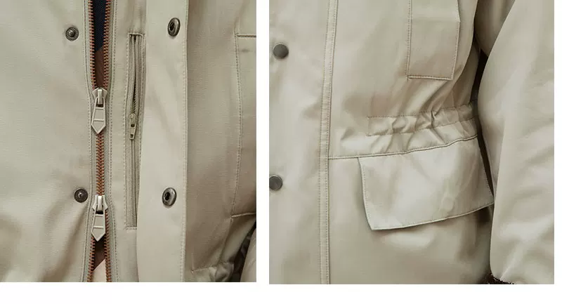 Deer Sanxian Business Retro Outdoor Waist Hunting Wear Windproof Jacket Men's British All-match Waterproof Fashion Jacket