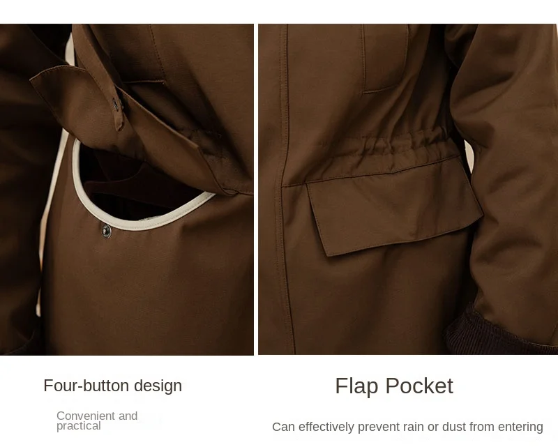 Deer Sanxian Business Retro Outdoor Waist Hunting Wear Windproof Jacket Men's British All-match Waterproof Fashion Jacket