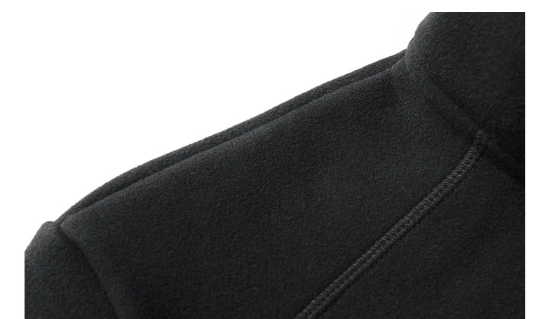 Plus Velvet Sweater Men's L-9XL Large Size Winter Polar Fleece Stand-up Collar Half-zipper Long-sleeved Solid Color Coat Promo