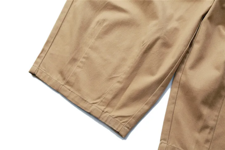 Men's Ultra Loose Wide Leg Pants Amikaji Balloon Cargo Pants Sold Color Cityboy Work Pants Autumn Casual Curved Knife Pants