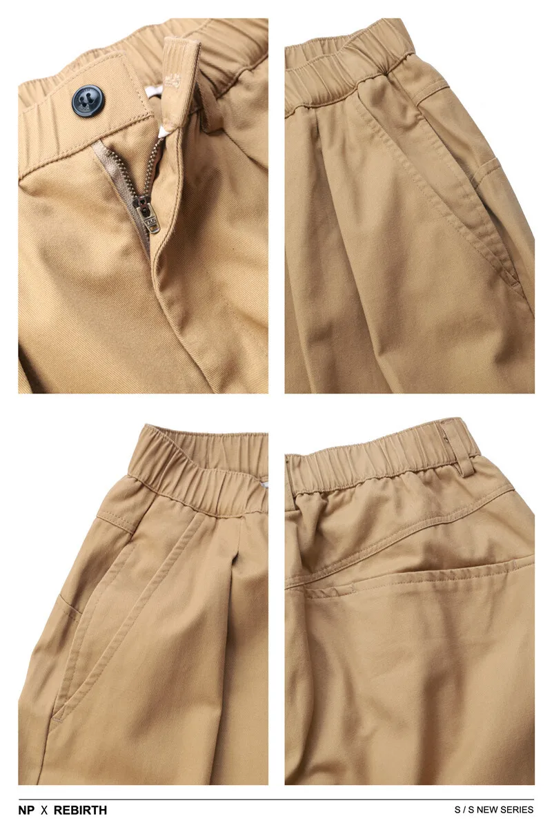 Men's Ultra Loose Wide Leg Pants Amikaji Balloon Cargo Pants Sold Color Cityboy Work Pants Autumn Casual Curved Knife Pants