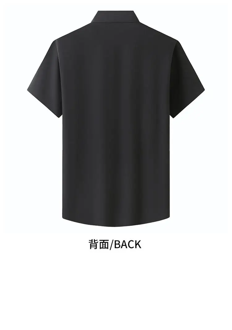 Men Shirt Plus Size Summer Short Sleeve Business Work Shirt Loose Fit Comfortable Oversized T Shirt designer clothes men