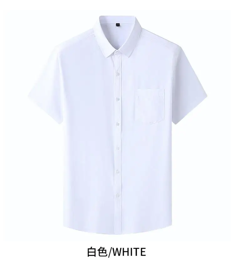 Men Shirt Plus Size Summer Short Sleeve Business Work Shirt Loose Fit Comfortable Oversized T Shirt designer clothes men