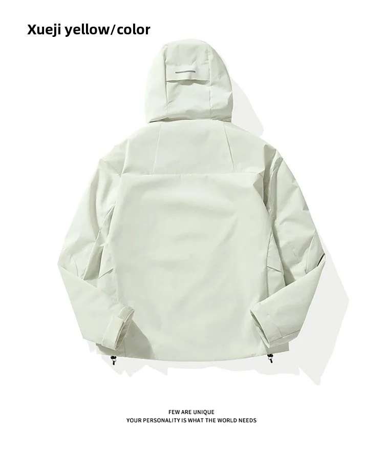 Empty Mountain Rain Hard Shell Windproof and Waterproof Functional Outdoor Three-in-One Hooded Mountaineering Jacket Men Women