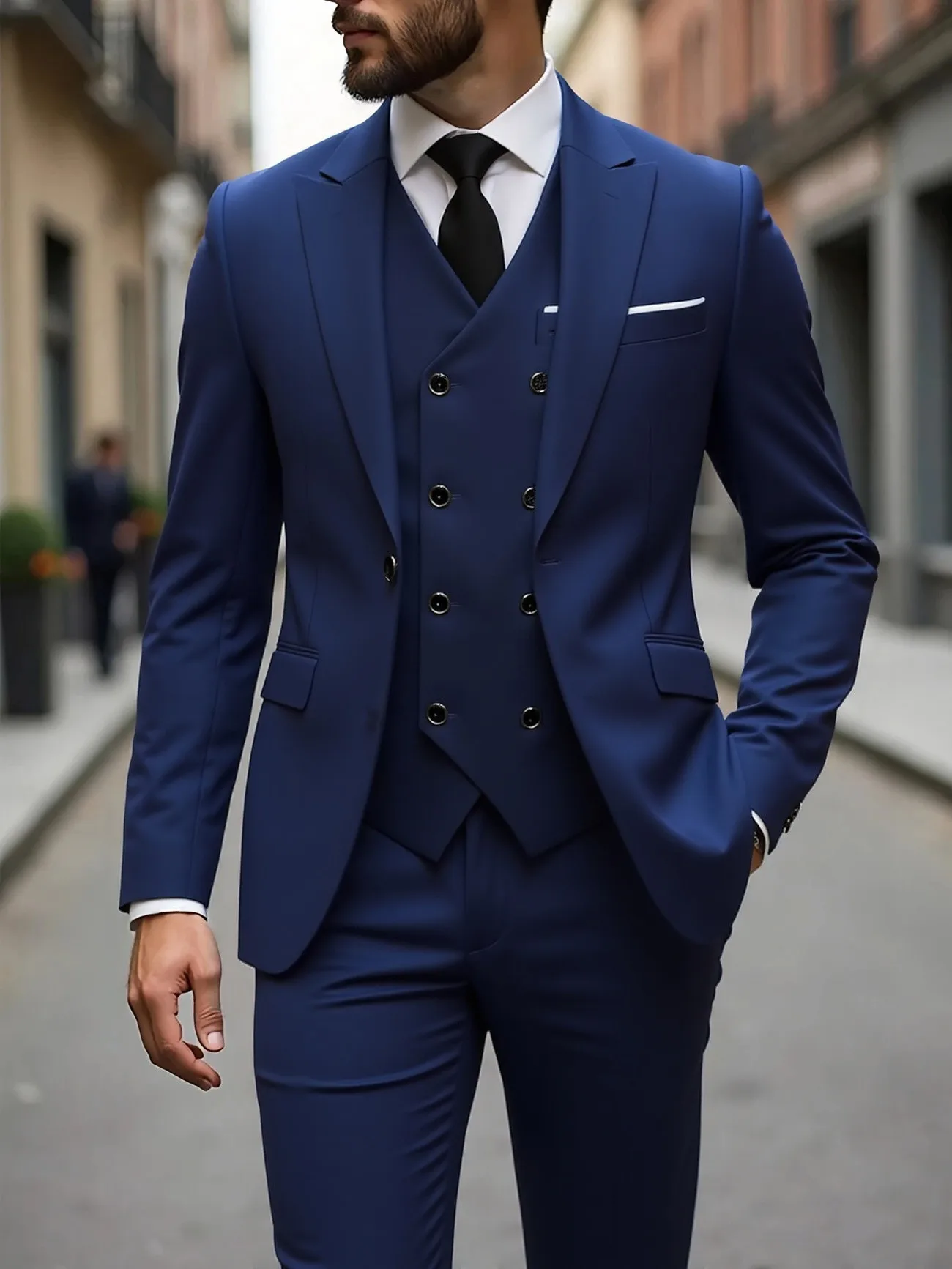 Single Breasted Men's Suit Formal Wear 3 Piece Set Four Seasons Traje Americana Hombre Suit Men Traje Amerimens Suits 3 Piece