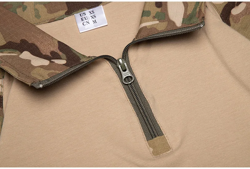 ReFire Gear Army Combat T shirt Men Long Sleeve Tactical T-Shirt Solid Cotton Military Shirt Man Navy Blue Hunt Airsoft T Shirts