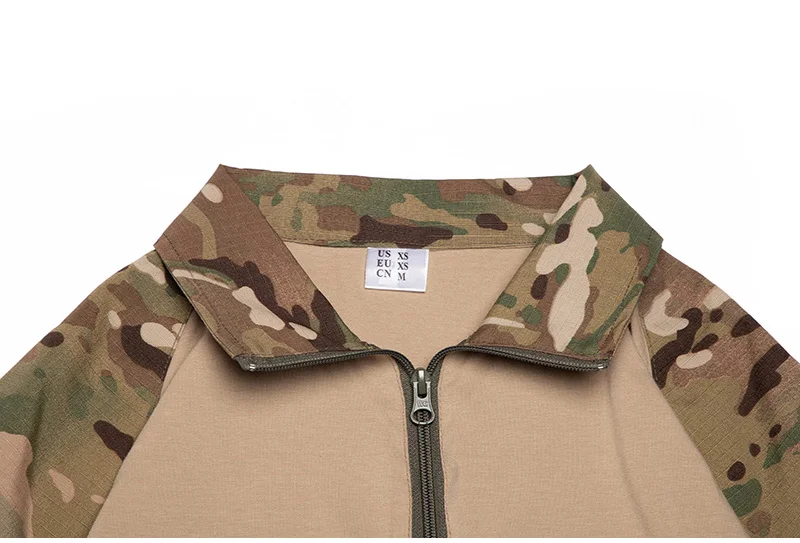 ReFire Gear Army Combat T shirt Men Long Sleeve Tactical T-Shirt Solid Cotton Military Shirt Man Navy Blue Hunt Airsoft T Shirts