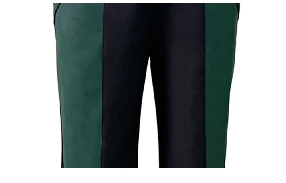 Nerazzurri Autumn Spring Autumn Long Color Block Patchwork Pu Leather Wide Leg Pants Men Alternative Streetwear Clothes Trouser
