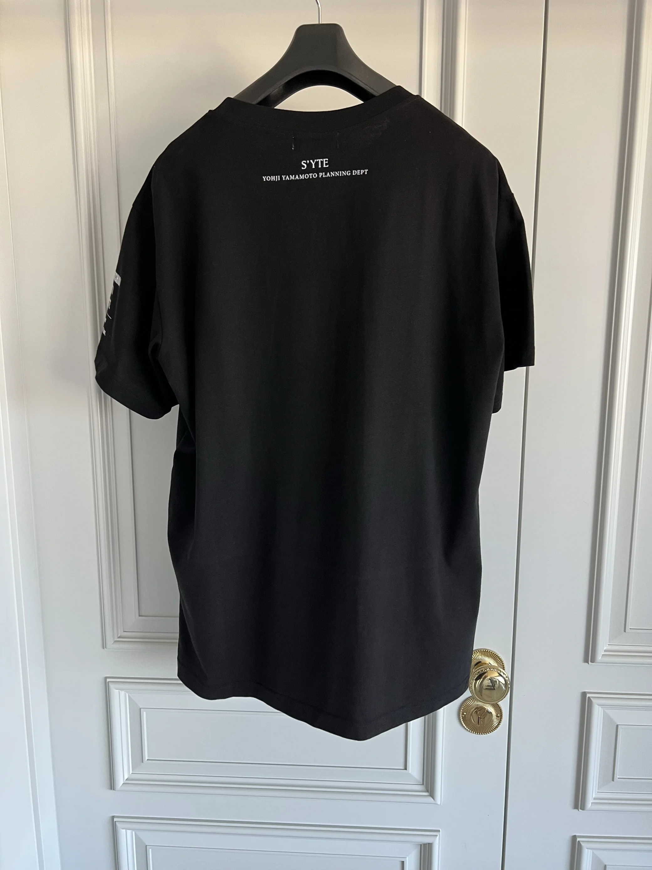 TOP-YAMAMOTO original design Japanese dark style original design necklace chain print pure cotton T-shirt