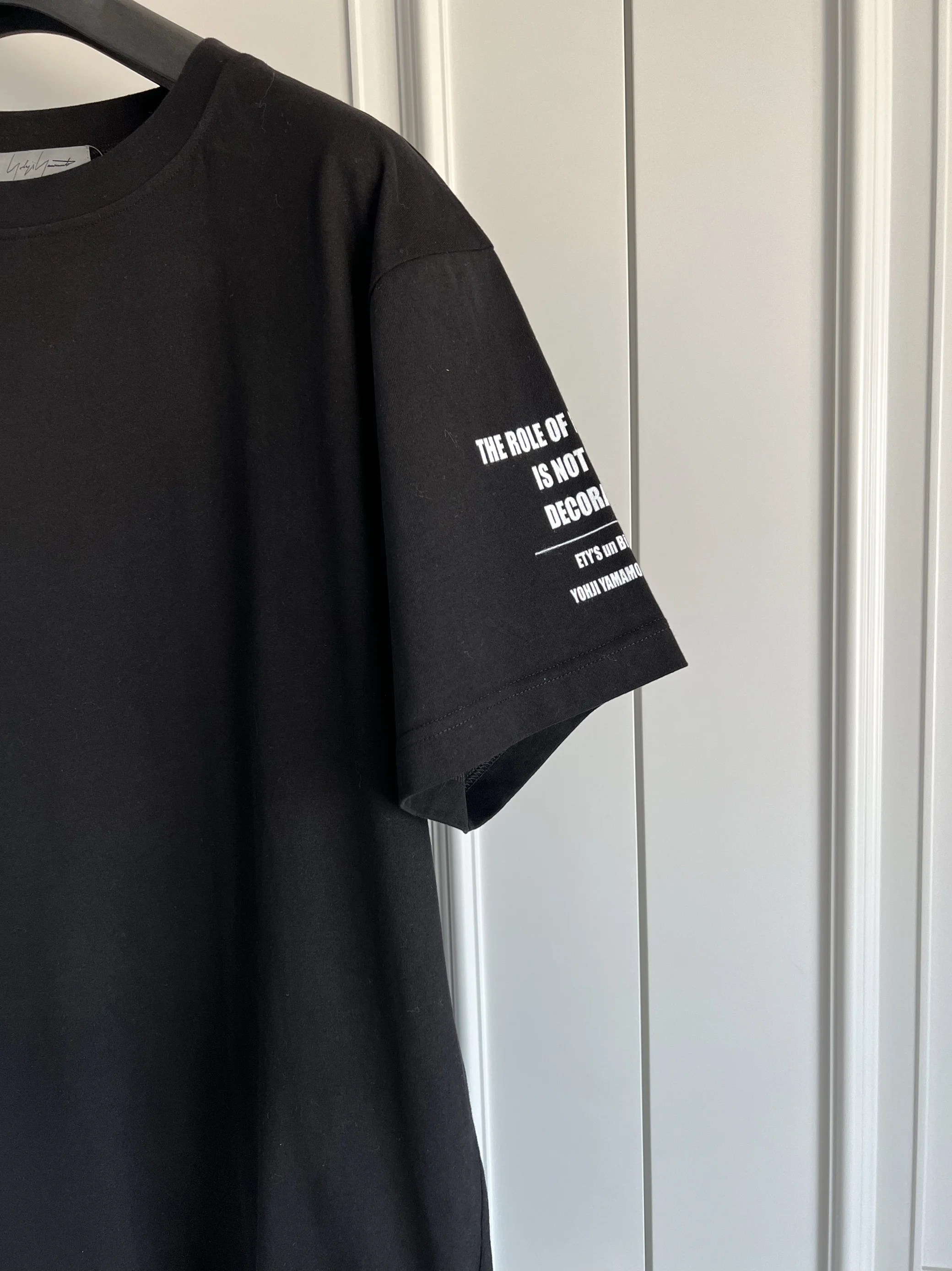 TOP-YAMAMOTO original design Japanese dark style original design necklace chain print pure cotton T-shirt