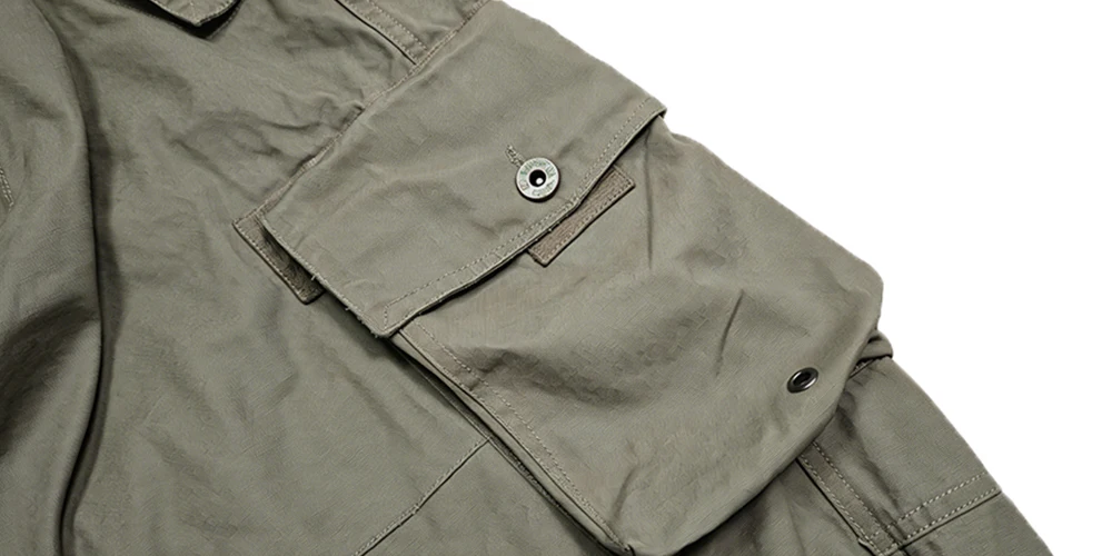 Men's Multi Pocket Cargo Pants Vintage 100% Cotton Loose Straight Tactical Pants Zippered Ankle Cuffs Work Streetwear Trousers