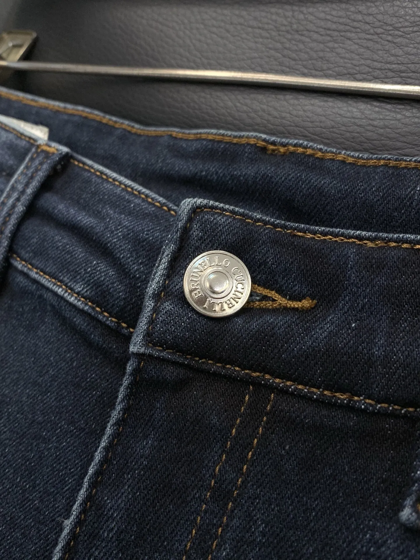 Italian BC washed jeans casual simple slim trousers