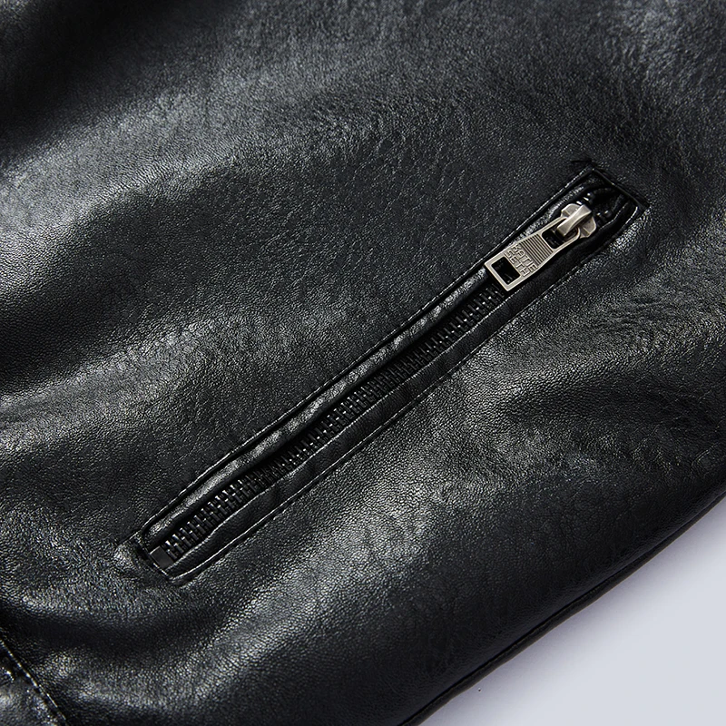 Men's Leather Jackets Autumn Casual Motorcycle PU Jacket Biker Leather Coats Brand Clothing EU Size