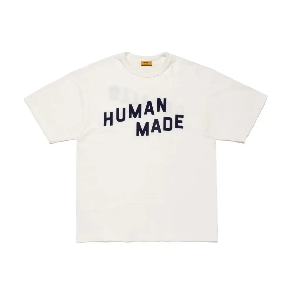 2026 Human Made Graphic Tee Slub Cotton Tubular Seamless Couple Matching Summer Casual