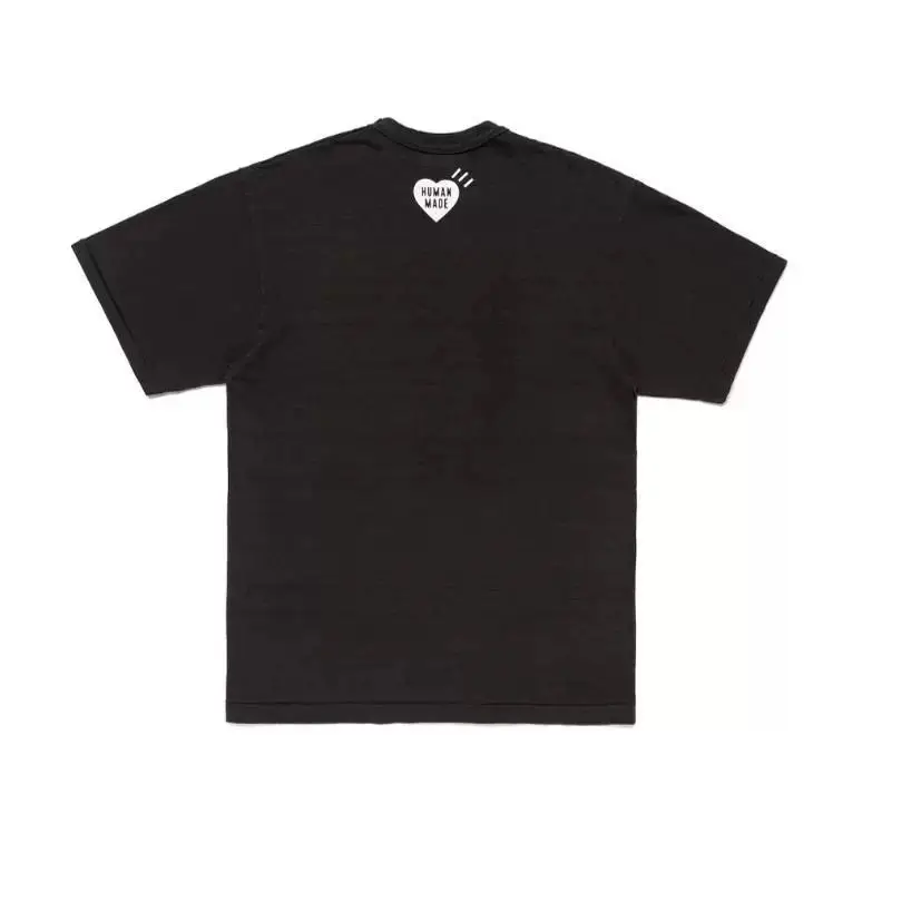2026 Human Made Graphic Tee Slub Cotton Tubular Seamless Couple Matching Summer Casual