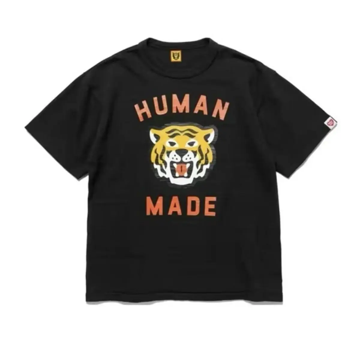 2026 Human Made Graphic Tee Slub Cotton Tubular Seamless Couple Matching Summer Casual