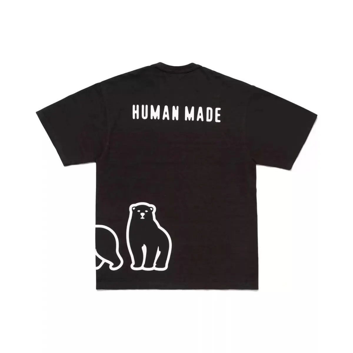 2026 Human Made Graphic Tee Slub Cotton Tubular Seamless Couple Matching Summer Casual