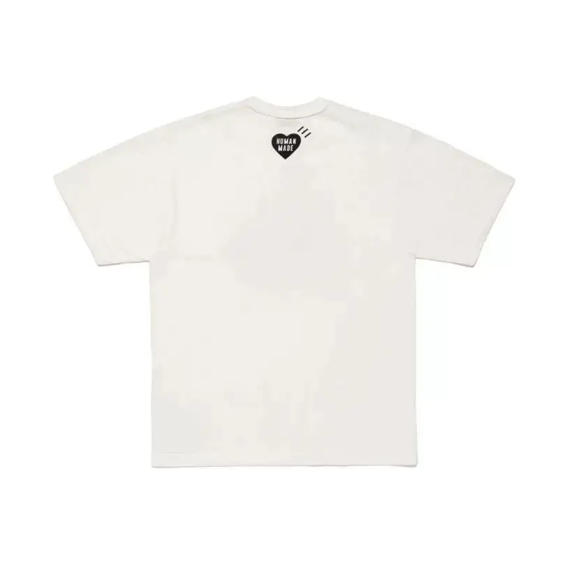 2026 Human Made Graphic Tee Slub Cotton Tubular Seamless Couple Matching Summer Casual