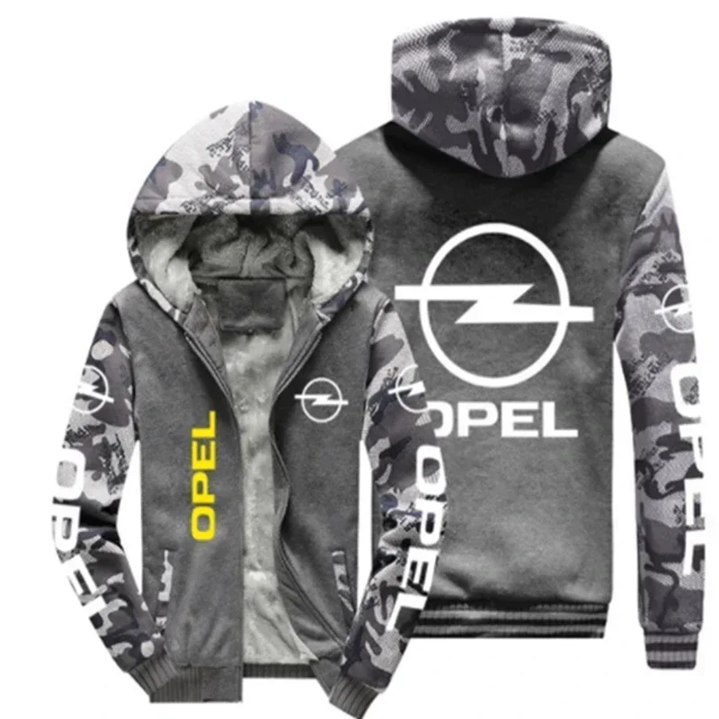 NEW Men's pattern  jacket  Opel car logo for  coat winter casual zipper thicken sweatshirt fashion clothes men clothing32