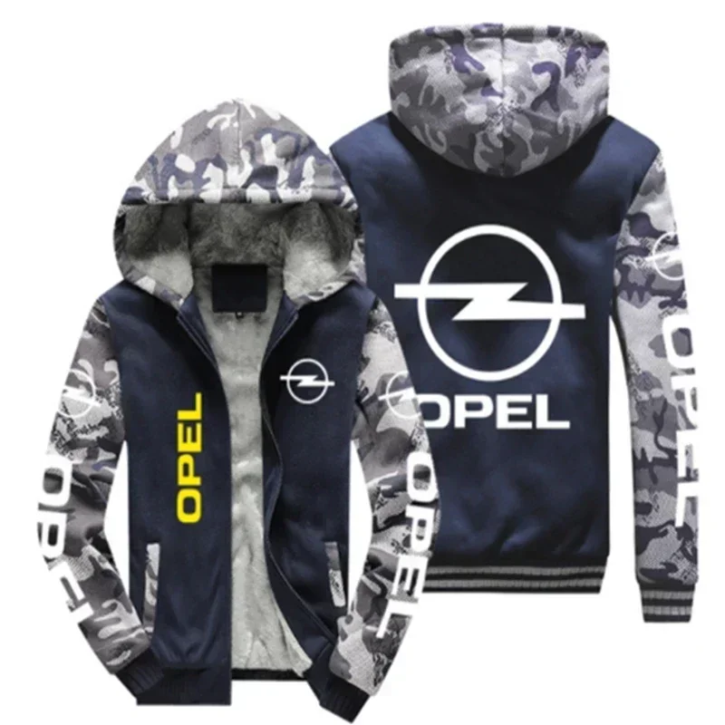 NEW Men's pattern  jacket  Opel car logo for  coat winter casual zipper thicken sweatshirt fashion clothes men clothing32